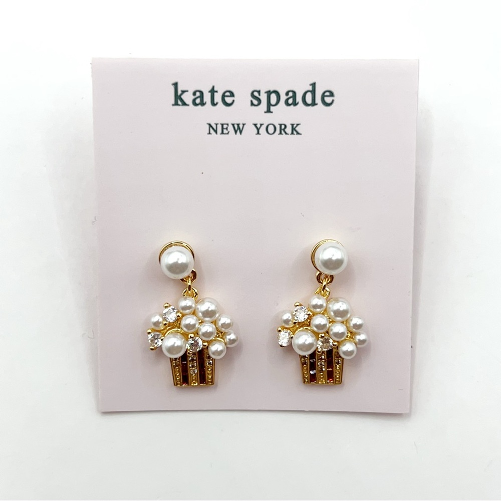 KS056-Kate Spade popcorn earrings